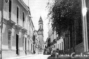 Calle Madre de Dios de Puente-Genil y casa de Agustin Rodriguez