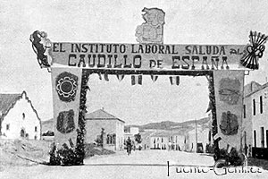 Arco del Triunfo para recibir al Generalsimo