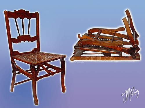 Silla plagable de madera Silla plagable de madera
