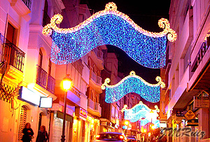Cortinas luminosas para navidad