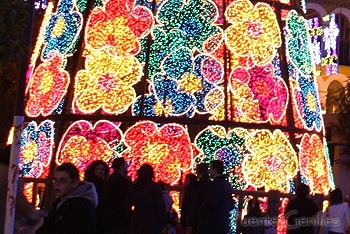 Todos al pie del arbol de navidad