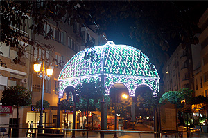 Cenador iluminado