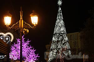 Arbol de Navidad iluminado