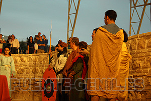 Escolta de soldados romanos