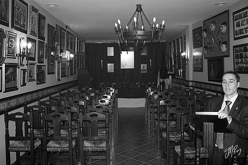 José Luis Rejano en el cuartel de las Virtudes Cardinales. José Luis Rejano en el cuartel de las Virtudes Cardinales.