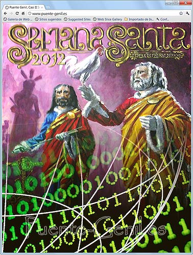 Cartel de Semana Santa en la red, ao 2012